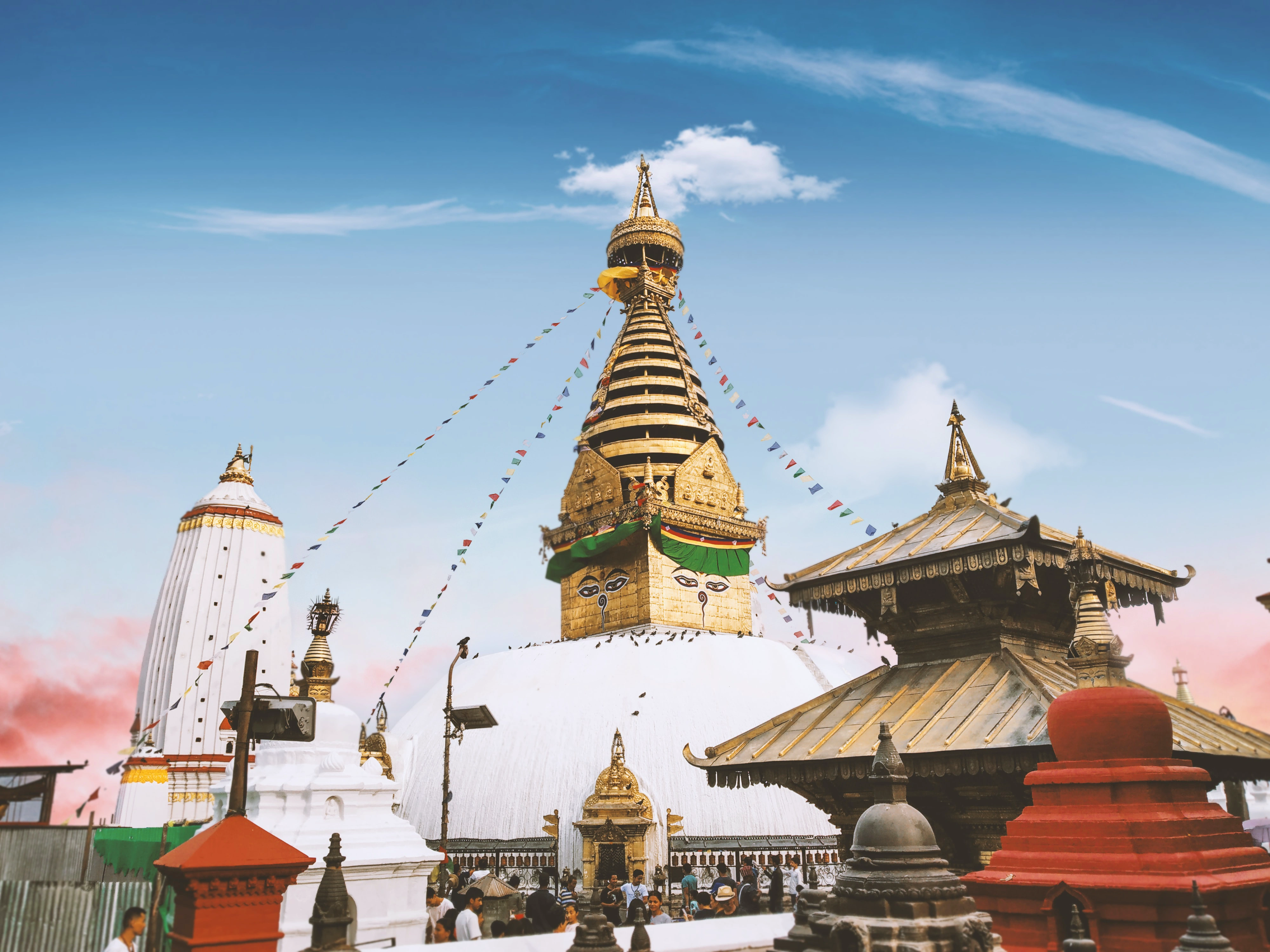 Swayambhunath Stupa (Monkey Temple) in Nepal