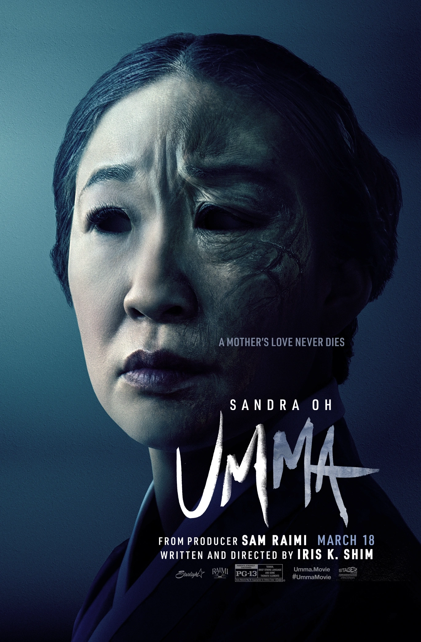 Poster for Sandra Oh's Horror Film "Umma"